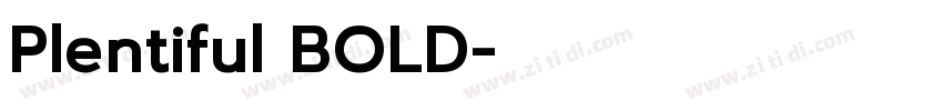Plentiful BOLD字体转换